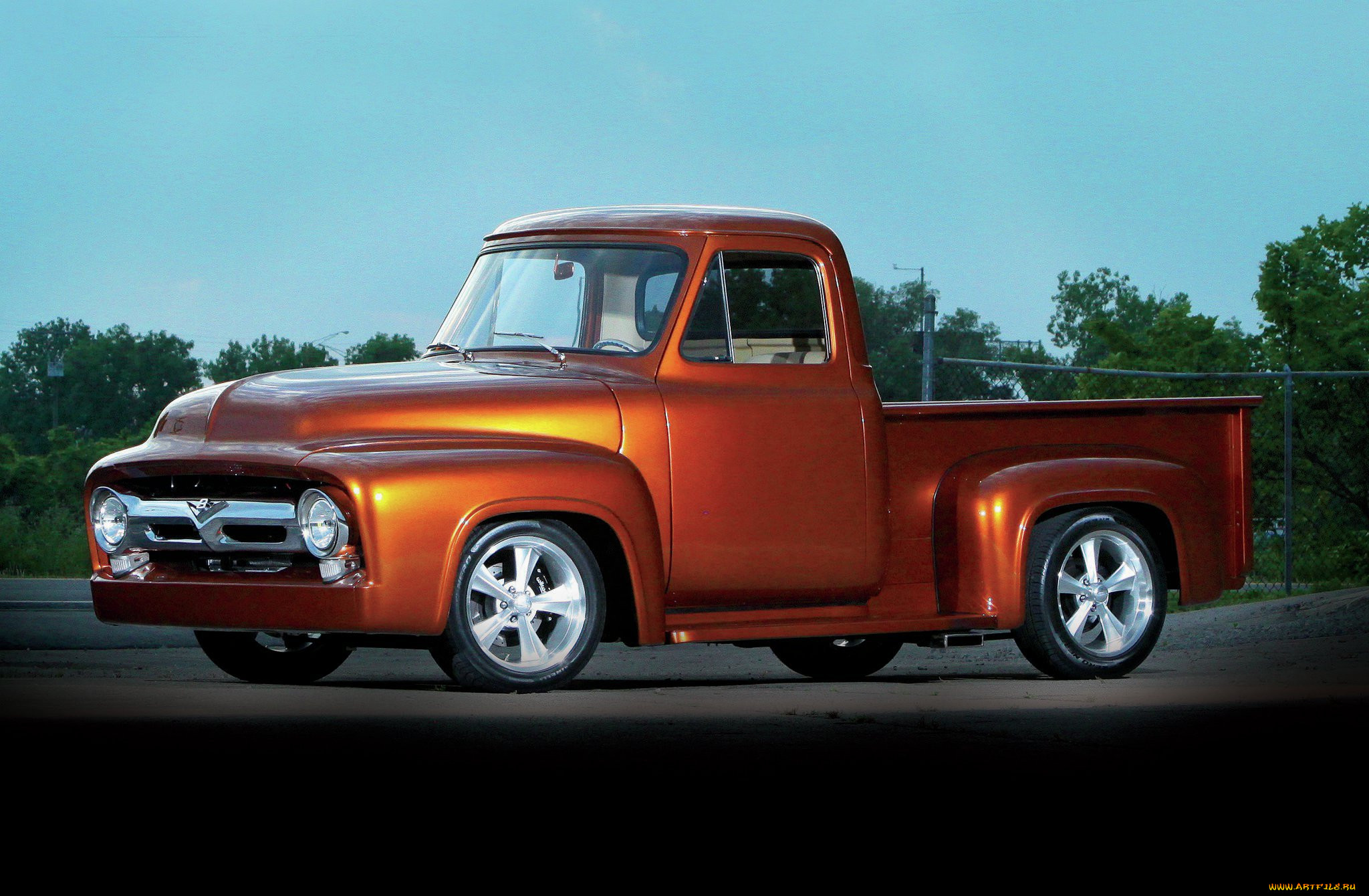 , custom pick-up, ford